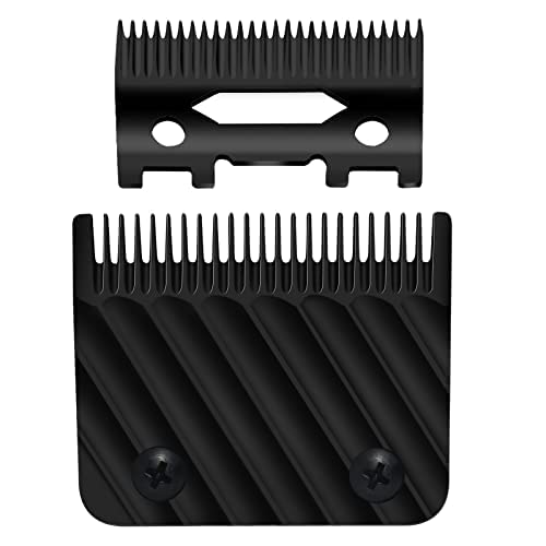 FX603B - Cuchillas de repuesto de grafito negro y negro compatibles con BaBylissPRO Barberology cuchillas de repuesto FX870FXF880FX810FX825FX673N