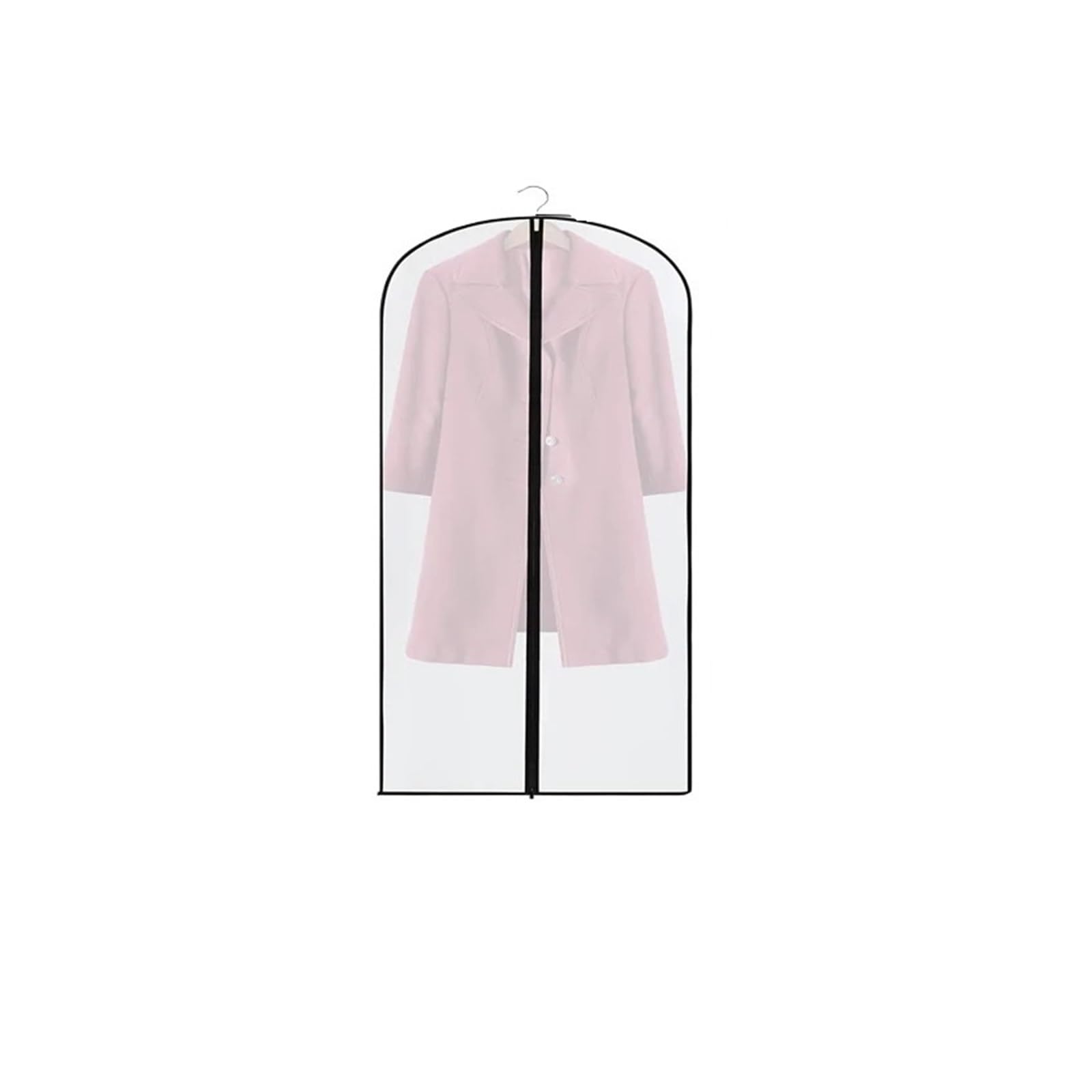 clothes dust bag Clothes Hanging Dust Cover Suit Coat Wedding Dress Storage Wardrobe Clothing Organizers With Zipper for home(60X80CM,3PCS)