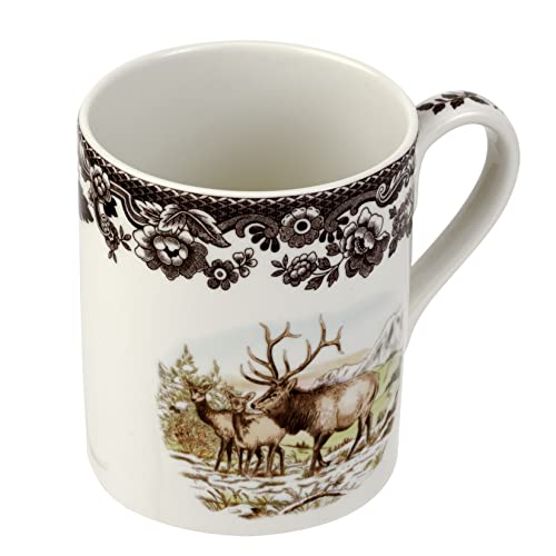 Spode Woodland Mug, Elk, 16 Oz | Coffee Mug With Handle For Hot Beverages | Ideal For Tea, Hot Chocolate, And Other Hot Drinks | Made From Fine Porcelain #TOP1
