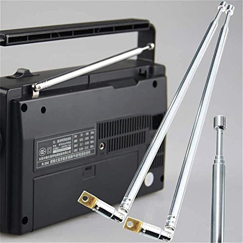 WANGCL 5PCS Replacement FM Aerial Telescopic Antenna for Radio AM FM TV AV Total length 61cm, 4 Sections, 360° Adjustable Direction - Image 2