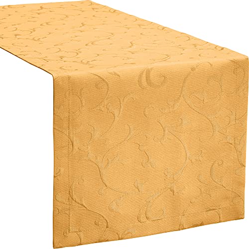 Erwin Müller Tischläufer Düsseldorf bügelfrei gelb Größe 50x150 cm