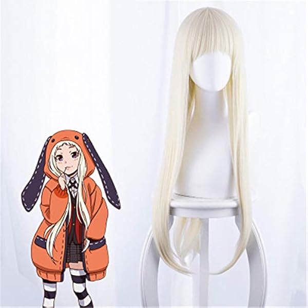 Anime Kakegurui Dwangmatige Speler 2 Cosplay Pruiken Yomoduki Runa Cosplay Pruik Synthetisch Haar Halloween Party Kostuum Show Pruik