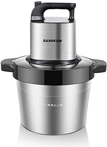 1000W professionelle Mühle in Edelstahlschüssel 6L Multifunktions-Elektro Fleischhaus und Fleischwolf Großküche mit 4 Blatt tranchan