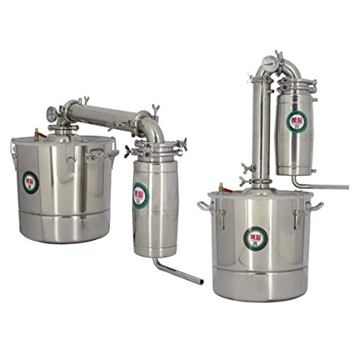 13.2 Gal Water Alcohol Distiller,Alcohol Distiller for Moonshine Still Alembic Spirits Wine Vodka Whisky Brew Kit and Accessories