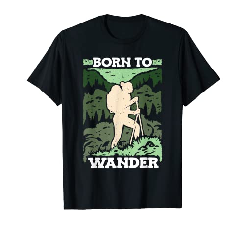 Born To Wander Trekking - Mochila de senderismo Camiseta