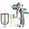 mewmewcat LVLP Gravity Feed Air Spuitpistool Mini Verfspuitpistool Kit 1.4mm Nozzle 600ml Vloeistof Cup Luchtverfspuit…