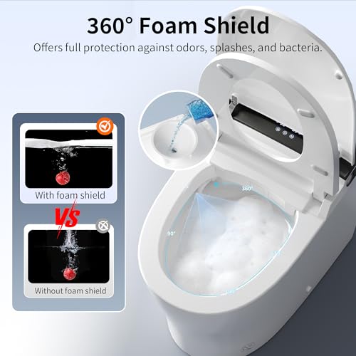 Image of DeerValley Bidet Toilet, 1000g MaP Auto Flush, Foam Shield, ADA Seat Height