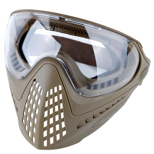 Masque de plein air airsoft intégral et ajustable avec lunettes tactiques
