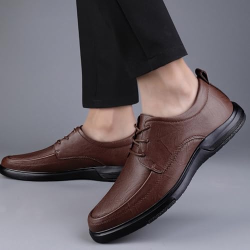 Men's Formal Oxford Shoes Faux Patent Leather Shoes for Men Business Derbys Shoe Wedding Suit Tuxedo Dress Shoes2