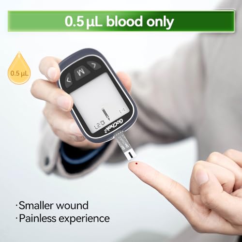 MicroTech Blood Glucose Monitor Kit 100 Strips & Lancets, No Coding, 500 Storage, Wider HCT for Family - Image 4