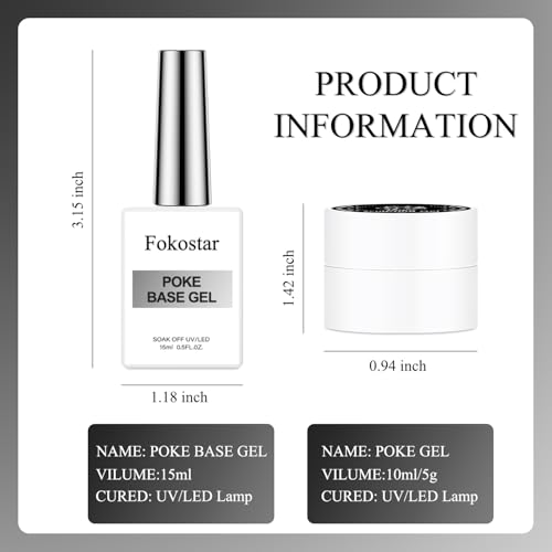 Esmalte de uñas de gel negro con base profesional y pincel miniatura 6