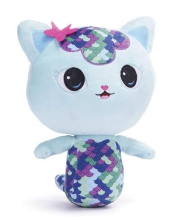 UKToyworld Gabby's Dollhouse 12" Plush Mercat Gabby Mermaid Cat Soft Toy