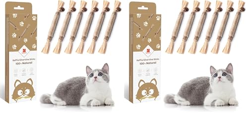 Potaroma 6 Pcs Natural Silvervine Sticks Cat Toys...
