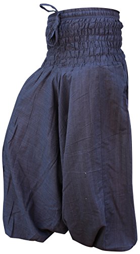 Plain Hippie Harem Aladdin Baggy Loose Fit Genie Gypsy Trouser Pants,Blue,One Size