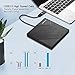 External CD Drive Type C USB 3.0 Portable CD DVD +/-RW Drive Slim DVD/CD ROM Rewriter Burner Writer Compatible with Laptop Desktop PC Windows Linux OS Apple Mac