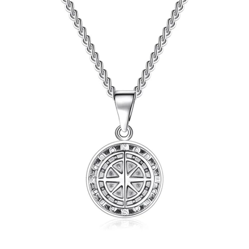 Salty Alpha Northern Lights Compass Neck Chain for Men & Boys | Stainless Steel Pendant Locket Necklace | Mens Jewellery | Modern Design | Fany & Stylish Mens Accessories | Diwali, Birthday, Anniversary & Special Occassion Gift | Everyday Wear Aesthe (B0D3XVRFYY) Amazon Price History, Amazon Price Tracker