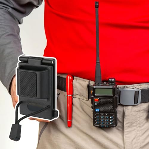 image for Tinoaly Radio Holster for Duty Belt, Premium Plastic Walkie Talkie Cas