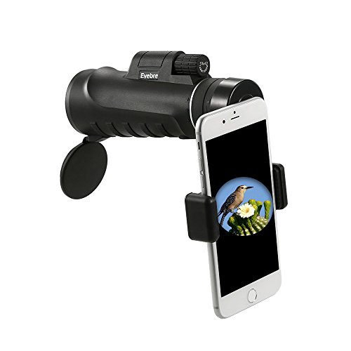 DECDEAL Telescópio de escopo monocular multi-revestido portátil com suporte para smartphone 10x42 co