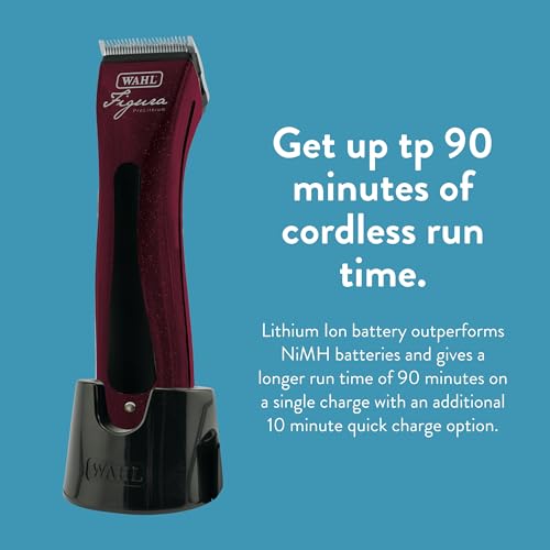 Wahl Professional Animal Figura Equine Horse Cordless Clipper Kit – Metallic Red Wahl Professional Animal Figura Equine Horse Cordless Clipper Kit – Metallic Red