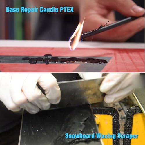 XCMAN Kit completo de afinación y encerado para esquí y snowboard con plancha enceradora, cera de esquí, afinador de borde, PTEX para afinación, reparación y encerado - imagen 7