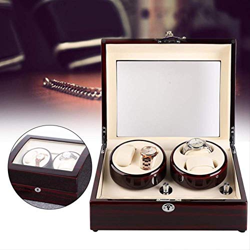 Reloj Winders, reloj agitador de motor, soporte de misión, pantalla 4 + 6, caja de reloj mecánica eléctrica automática, cajas de reloj, regalo