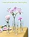 AJARAERA Glass Cylinder Vases for Centerpieces – Set of 16 Handmade Clear Flower Vase 7.48 Inches Tall,Wedding Table Decor for Single Rose Bud Vases,Small Vases Home Decor,Floreros,1 Brush
