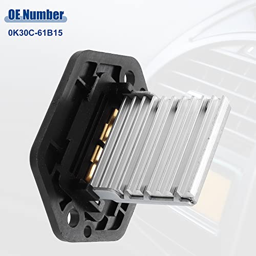 Image of ACROPIX HVAC Blower Motor Resistor Replacement Fit for Kia Sportage - Pack of 1 Silver Tone Black
