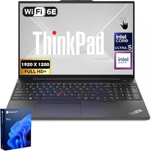 Lenovo ThinkPad E16 Gen 3 Business Laptop | 16" FHD+ Touchscreen ...
