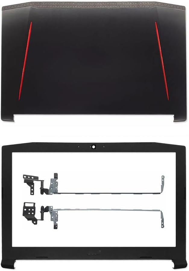 LCD Back Cover & Front Bezel & Screen Hinges Compatible with Acer Predator Helios 300 G3-571 G3-572 G3-573 N17C1 PH315-51 Laptop (A+B+H)