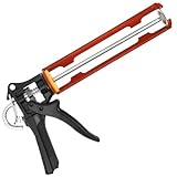 Mechanische Kartuschenpresse Aluminiumlegierung Kartuschenpistole mit 360°-Drehrahmen Tropfschutzfunktion Silikonspritze Silikonpistole Profi für Küchenrenovierung Tür- Fensterabdichtung