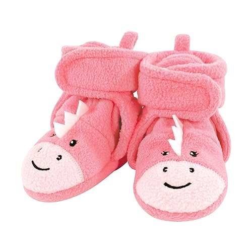 Image of Hudson Baby Cozy Fleece Booties with Non Skid Bottom,