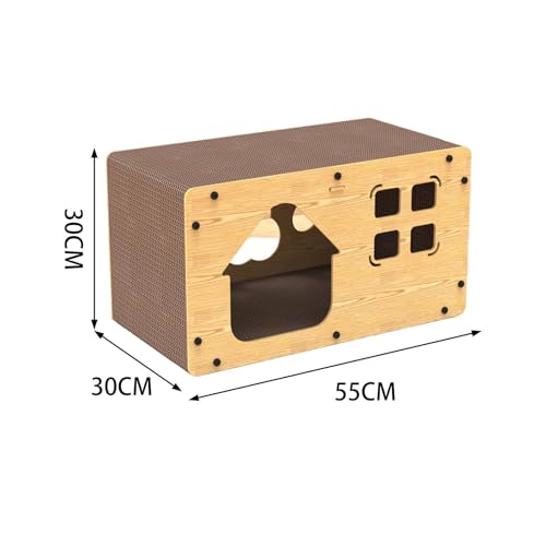Griffoir pour chat au design robuste en carton compact