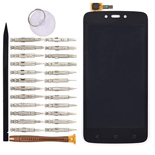 Image of LCD Screen Display with Digitizer Touch Panel Without Bezel Frame Compatible with Motorola Moto C Plus(Black)