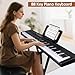 88 Key Piano Keyboard, Electric Digital Piano with Semi Weighted Keys, Keyboard Piano with Sustain Pedal, Power Supply, Stand, Carrying Case, Headphones, USB-MIDI Compatibility, for Beginner Adults