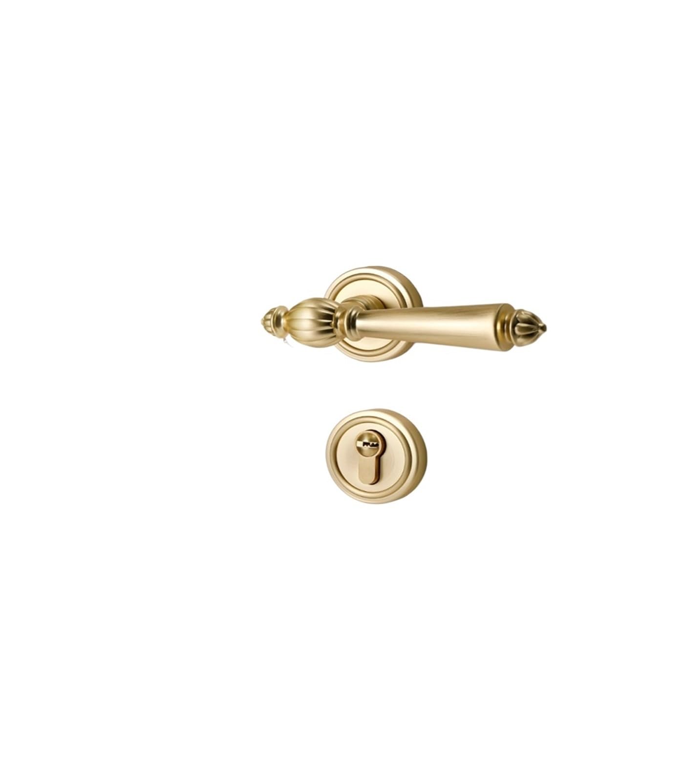Cerradura magnética de cobre dorado estilo francés de luz lujo para habitación