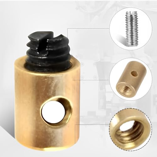 JEYORZY 10 Stück Bowdenzug, Gaszug, Bremskabel Nippel Schrauben Ersatz Motorrad, Ersatz Schraubnippel Ausreichende Menge Geeignet für Fahrräder Motorräder Autos 5x6mm