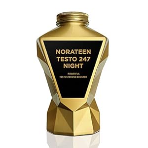 LA Muscle Norateen Testo 247 Night, 100% Natural Testosterone Booster and Muscle Builder, Suitable for Vegans, Halal Trust Certified and GM Free