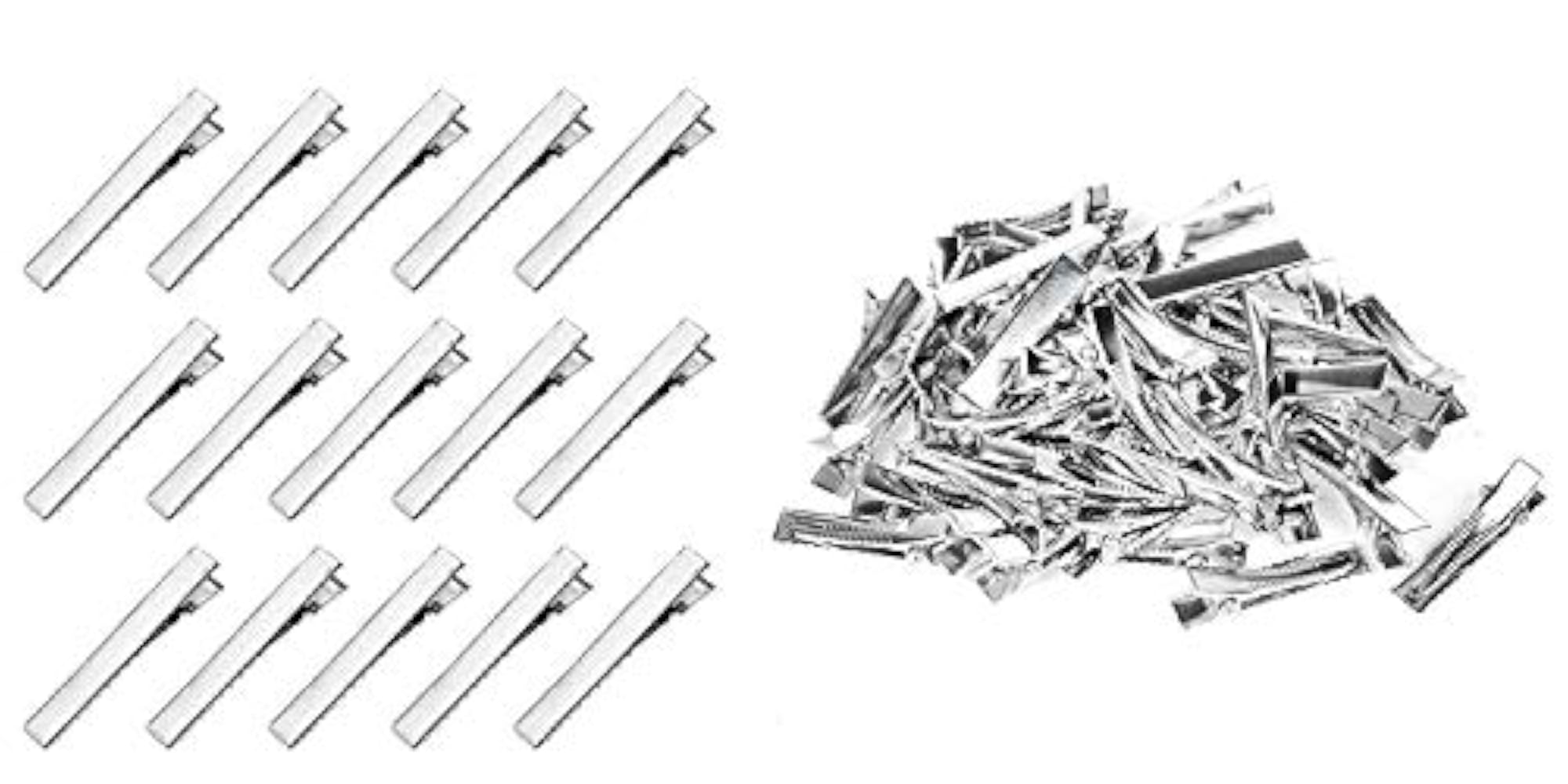 Metal Crocodile Cable Clips, Pack of 100