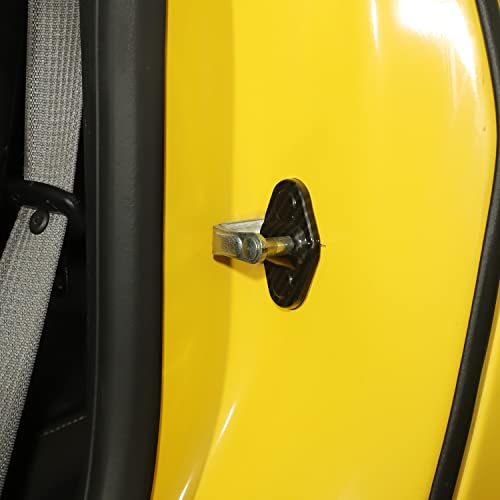 CheroCar Compatible with Camaro Door Lock Cover Buckle Decor Trim Exterior Accessories Compatible with 2010-2015 Chevrolet Camaro,Carbon Fiber