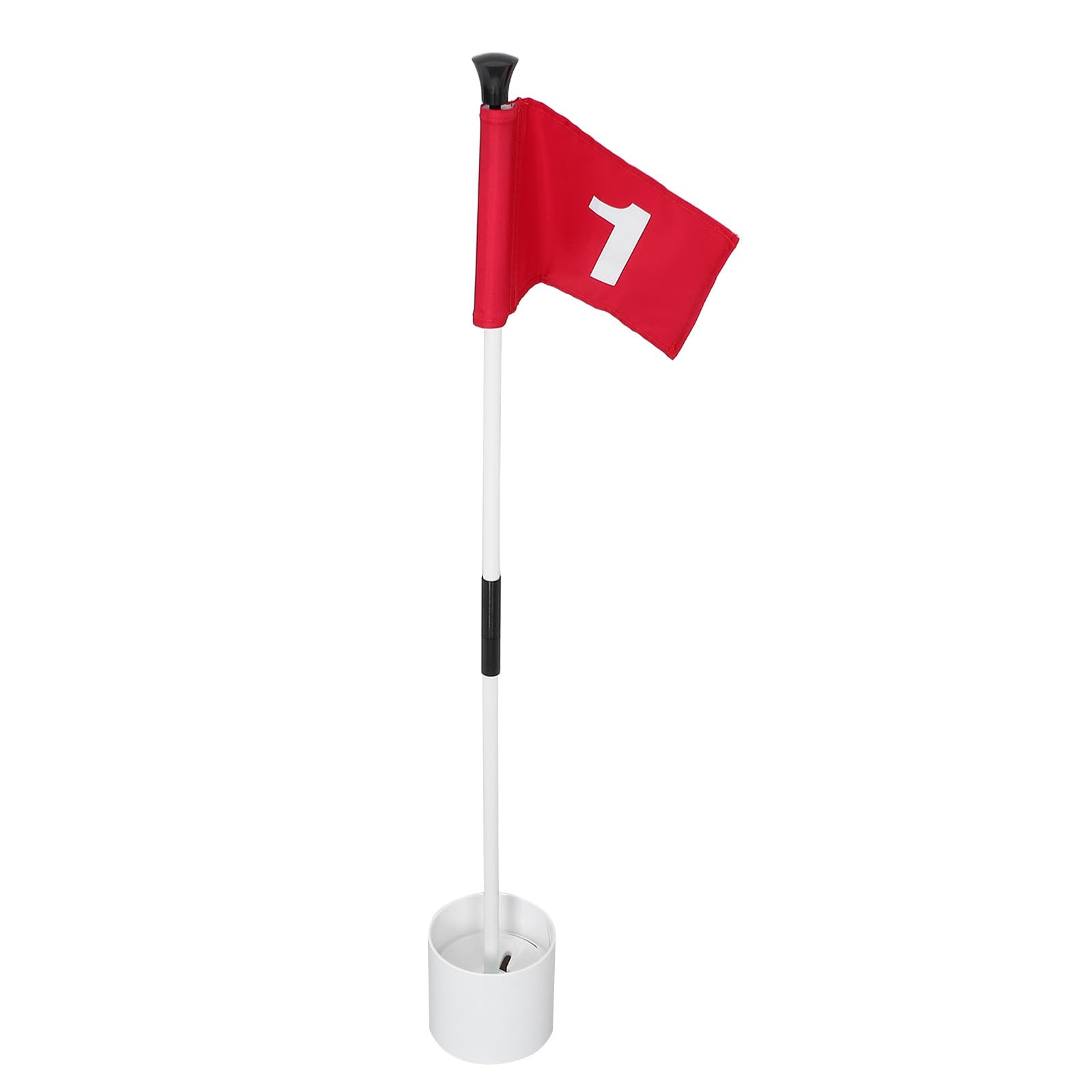 Holibanna Set Bandierine da Golf Numero, Bandiera da Prato Leggera e Compatta Asta e Base Drenante, Accessori per Golf per Allenamento e Miglioramento Precisione Putting
