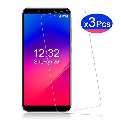 YIEASY [3 Piezas] Cristal Templado para Xiaomi Mi A2, [Fácil de Instalar] [Sin Burbujas] 9H Dureza Anti arañazos Anti Dactilares Protector de Pantalla para Xiaomi Mi A2 - Transparente