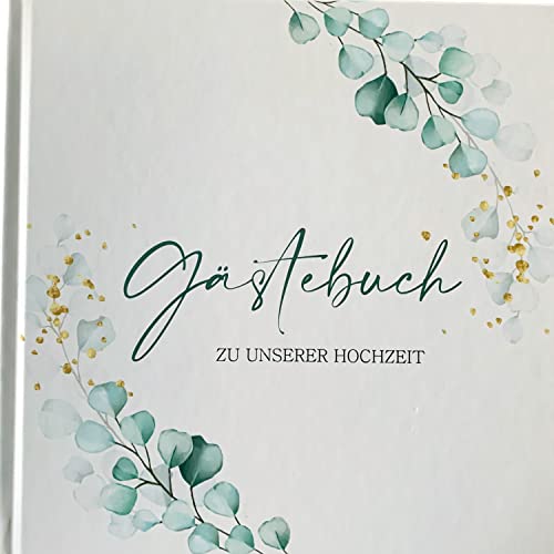 Kunterbuntspecht Libro de visitas para boda, libro de fotos, libro de invitados bohemio para boda, regalo, en blanco, con encuadernación de hilo de papel natural Cover