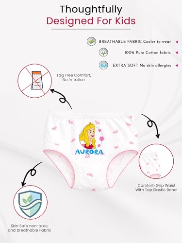 Image of BODYCARE Girls' Cotton Panties (Pack of 6) (Color & Print May Vary)