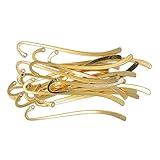 Generic 20pcs Metal Bookmarks Beading Vintage Bookmark, Retro Bookmarks with Hook for Adults, Kids, Teacher Student Reading and Enthusiasts Gifts