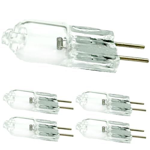 DLEDMOP 5PCS G4 Ampoule 12V 35W Halogène 2700K Blanc Chaud Dimmable Capsule Lampes Armoire Halogène Lampes Bureau Luminaires Paysage (35W)