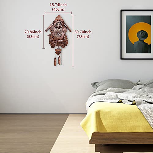 Kendal Cuckoo Clock Vintage Wall Clock Handcrafted Wood Cuckoo Clock Black Forest House Home Decor Mx207C #TOP3