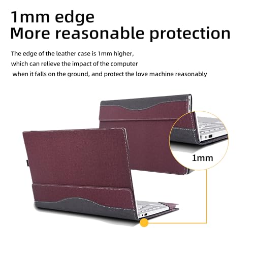 Funda para Lenovo Yoga Pro 9i 16" PU Cuero Roja miniatura 5