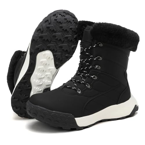 NEOTO Snow Boots for Women Waterproof Lightweight, Size 8, Black by NEOTO - Used condition - Image 7