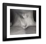 ArtDirect Robert Mapplethorpe 20x20 Black Modern Framed Art Print Titled Neck
