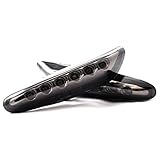 Zulassung: E-Prüfzeichen LED Blinker Seitenblinker Blinkleuchte für 1er E81 E82 E87 E88, 3er E46 E90 E91 E92 E93, 5er E60 E61, X3 E83, X1 E84 Black Vision